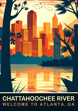 Chattahoochee River Sunset