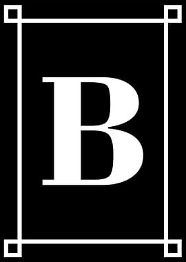 Alphabet B Decorative Art