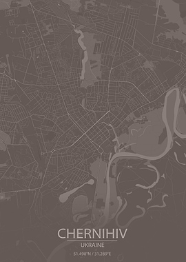 Chernihiv Ukraine BrownMap