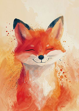 Blissful Fox Grin
