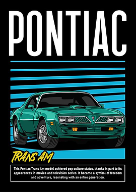 Retro Trans Am Muscle Car