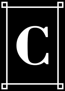 Alphabet C Initial Poster