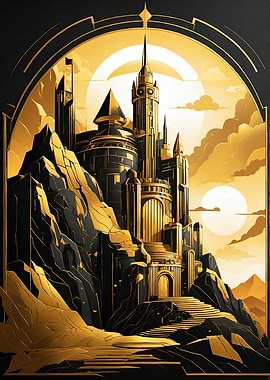 Sunrise Castle Art
