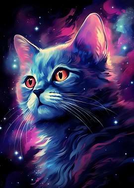 Cat on Galaxy