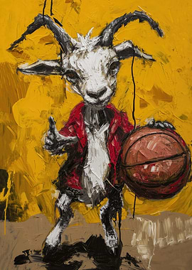 Goat Basketball Player