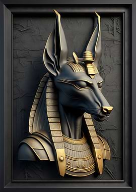Anubis Gold Decor