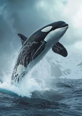 Majestic Orca Whale Killer