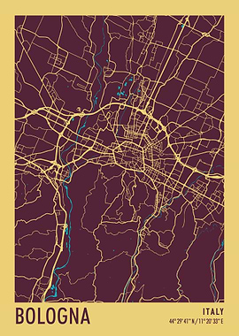 Bologna City Map