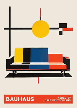 Bauhaus Couch Poster