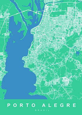 MAP PORTO ALEGRE BRASIL