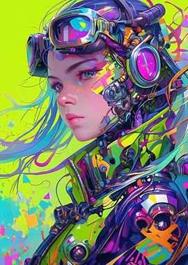 Futuristic Cyberpunk Girl