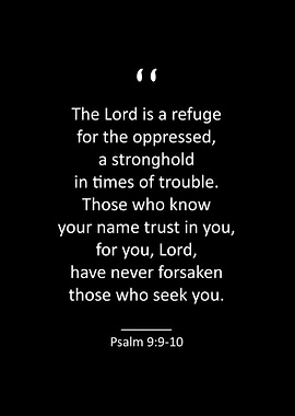 Psalm 9 9 10