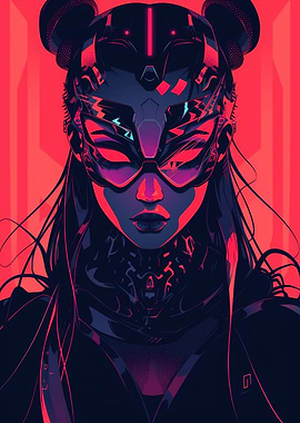 Futuristic Cyberpunk Girl
