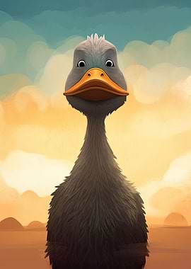 Funny Duck Illustration