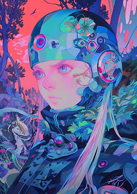 Futuristic Cyberpunk Girl