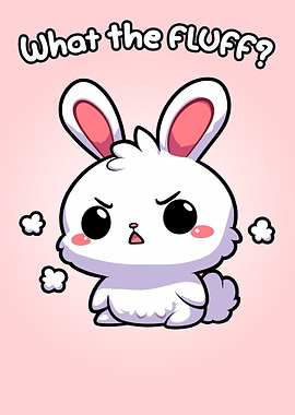 What the fluff cute bunny