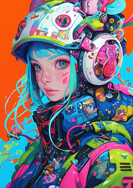 Futuristic Cyberpunk Girl