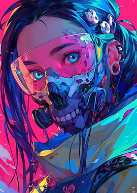 Futuristic Cyberpunk Girl