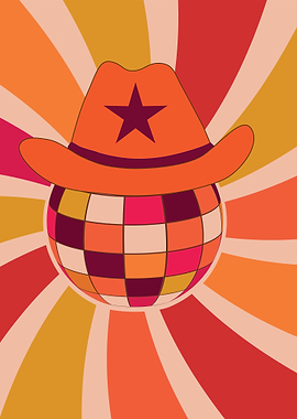 Groovy Disco Cowboy Hat