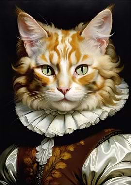 Aristocratic Cat Portrait