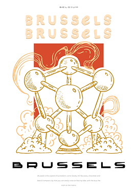 Brussels big city poster