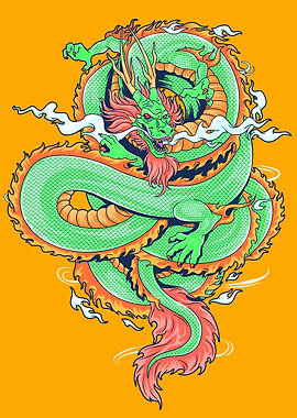 The Green Fire Dragon