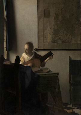 Woman with a lute
