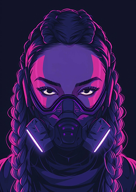 Futuristic Cyberpunk Girl