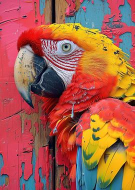 Scarlet Macaw Portrait