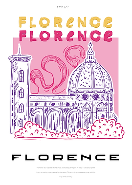 Florence big city poster