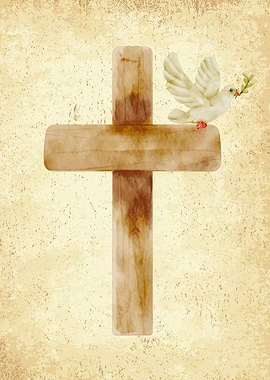 Watercolor christian art