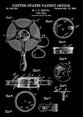 Tape reel patent