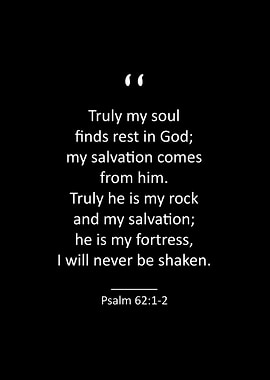 Psalm 62 1 2