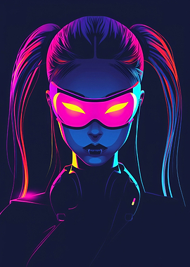 Futuristic Cyberpunk Girl