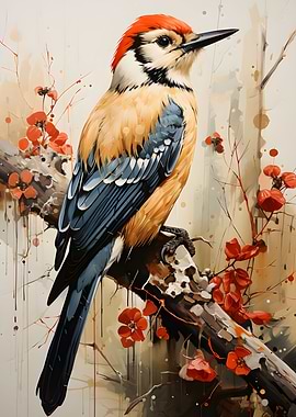 Woodpecker Painting