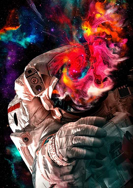 Abstract Astronaut Space