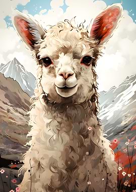 Llama Painting
