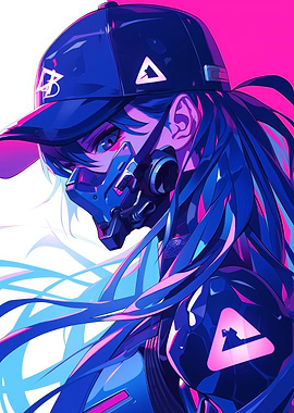 Cyberpunk Popart Girl