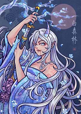 Ice Demon anime girl