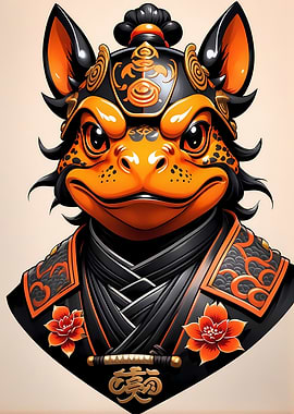 Samurai Mask Frog