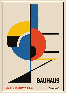 Geometric Bauhaus Poster