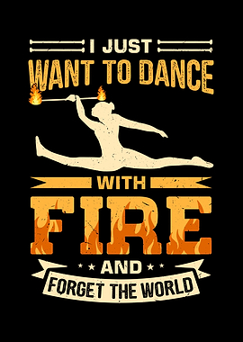 Fire Baton Twirling Fire
