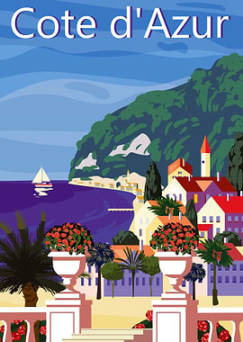 Cote d Azur Beach France