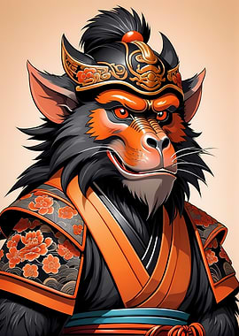 Samurai Mask Baboon