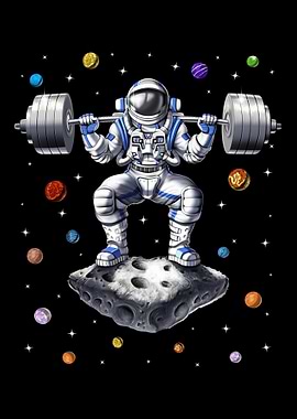 Astronaut Fitness Squats