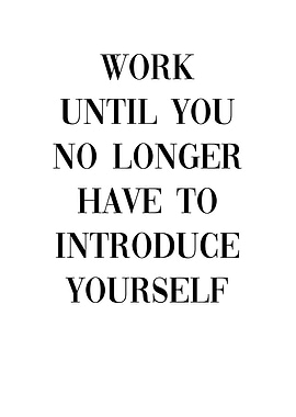 Worh Hard Success Mindset