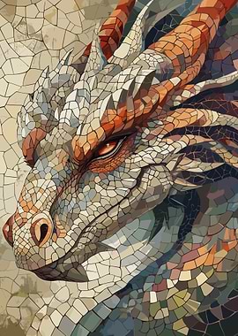 Mysterious Dragon Mosaic
