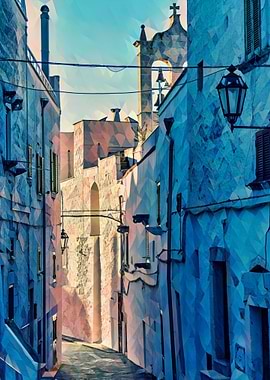 Little alley in Ostuni