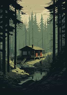 Lost Caban in the Woods