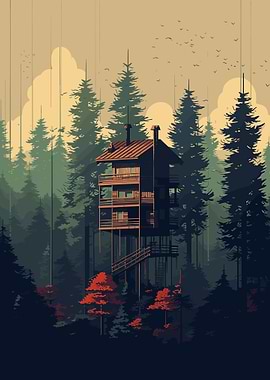 Lost Caban in the Woods